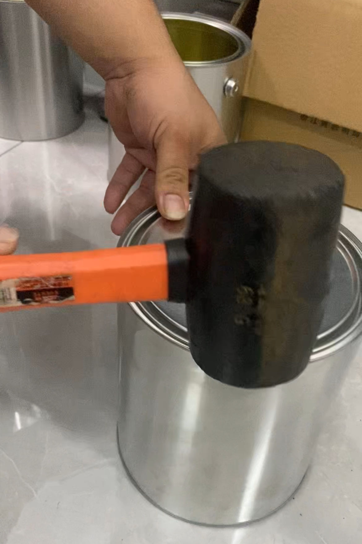 How to Close a Paint Can Properly